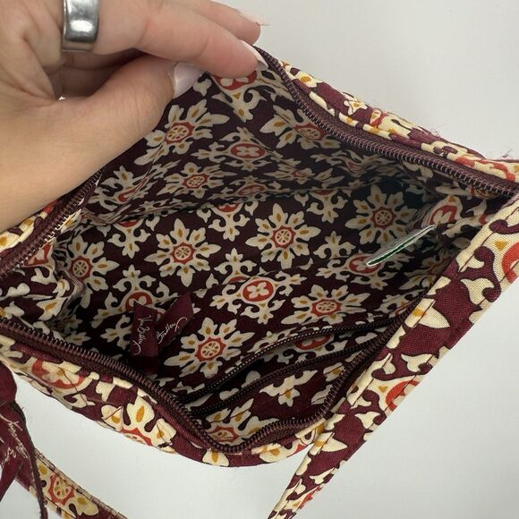 Vera Bradley Multicolor Medallion Small Shoulder Bag Quilted Boho Cotton - Picture 8 of 11